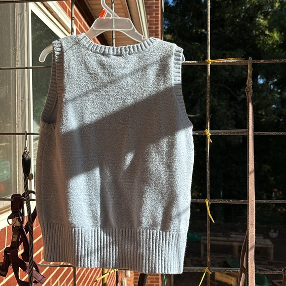 Gap Light Blue Stretch Sweater Vest Cotton Blend Boys Large L (10) - Picture 4 of 13